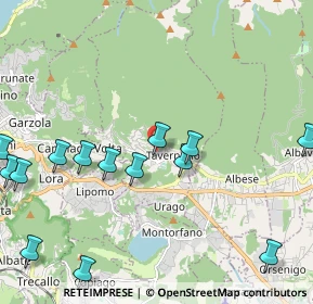 Mappa Via Alessandro Manzoni, 22038 Tavernerio CO, Italia (2.58357)