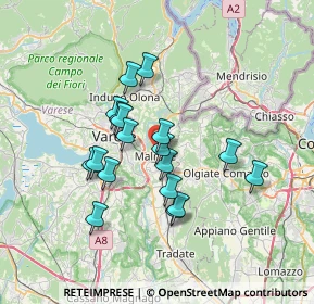 Mappa Via Amendola, 21046 Malnate VA, Italia (5.76222)