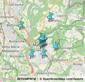 Mappa Via Amendola, 21046 Malnate VA, Italia (1.08455)