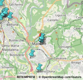 Mappa Via Amendola, 21046 Malnate VA, Italia (2.85357)