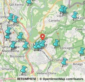 Mappa Via Amendola, 21046 Malnate VA, Italia (2.693)