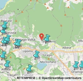 Mappa Via della Liberazione, 22038 Tavernerio CO, Italia (3.3825)