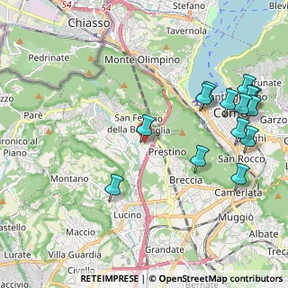 Mappa Via Luigi Rigamonti, 22020 San Fermo della Battaglia CO, Italia (2.45643)