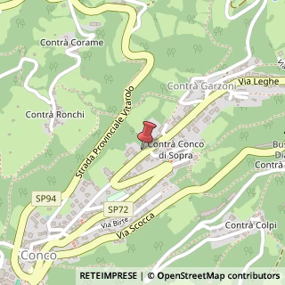 Mappa Contra' Conco di Sopra, 31, 36062 Conco, Vicenza (Veneto)