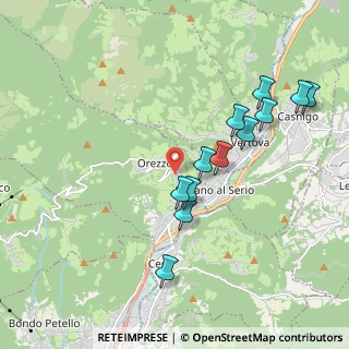 Mappa Via Montessori Maria, 24025 Gazzaniga BG, Italia (1.89167)