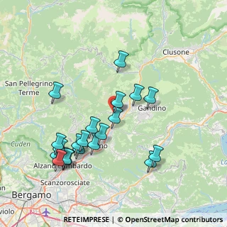 Mappa Via Montessori Maria, 24025 Gazzaniga BG, Italia (7.9345)