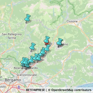 Mappa Via Montessori Maria, 24025 Gazzaniga BG, Italia (7.4775)