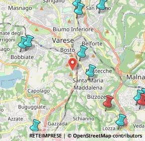 Mappa Via Giovanni Pascoli, 21100 Varese VA, Italia (3.01)