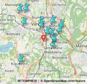 Mappa Via Giovanni Pascoli, 21100 Varese VA, Italia (1.71769)