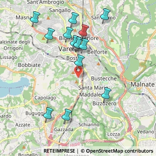 Mappa Via Pascoli Giovanni, 21100 Varese VA, Italia (2.14571)