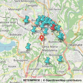 Mappa Via Pascoli Giovanni, 21100 Varese VA, Italia (1.77)