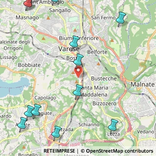 Mappa Via Pascoli Giovanni, 21100 Varese VA, Italia (3.35154)