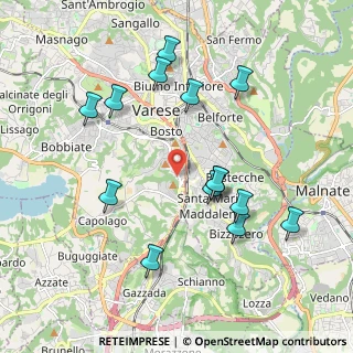Mappa Via Giovanni Pascoli, 21100 Varese VA, Italia (1.98643)