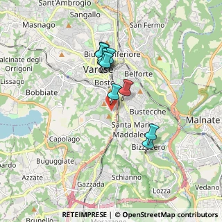 Mappa Via Pascoli Giovanni, 21100 Varese VA, Italia (1.48636)