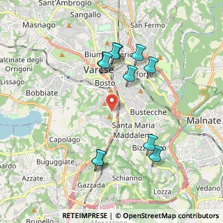 Mappa Via Giovanni Pascoli, 21100 Varese VA, Italia (1.91)