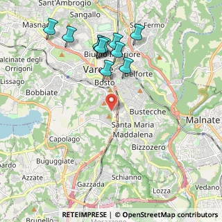 Mappa Via Giovanni Pascoli, 21100 Varese VA, Italia (2.17818)