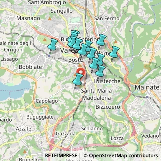 Mappa Via Giovanni Pascoli, 21100 Varese VA, Italia (1.40313)