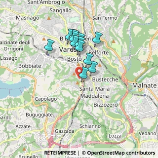 Mappa Via Giovanni Pascoli, 21100 Varese VA, Italia (1.45692)