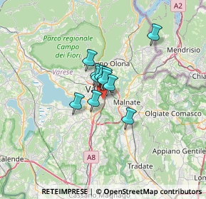 Mappa Via Giovanni Pascoli, 21100 Varese VA, Italia (3.53545)