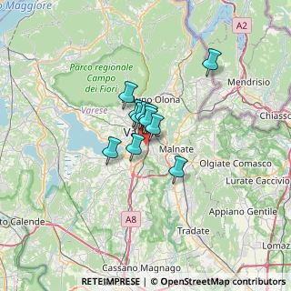 Mappa Via Pascoli Giovanni, 21100 Varese VA, Italia (3.53545)
