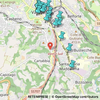 Mappa Via Pascoli Giovanni, 21100 Varese VA, Italia (1.3875)