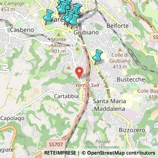 Mappa Via Pascoli Giovanni, 21100 Varese VA, Italia (1.62063)