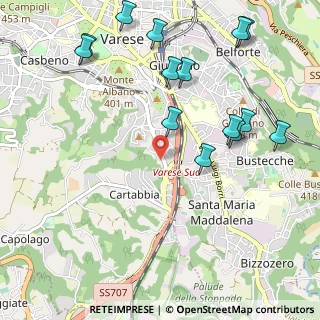 Mappa Via Giovanni Pascoli, 21100 Varese VA, Italia (1.24286)