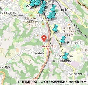 Mappa Via Giovanni Pascoli, 21100 Varese VA, Italia (1.3875)