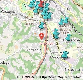 Mappa Via Giovanni Pascoli, 21100 Varese VA, Italia (1.139)