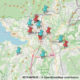 Mappa Via Pascoli Giovanni, 21100 Varese VA, Italia (3.65667)