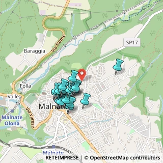 Mappa Via Monte Bianco, 21046 Malnate VA, Italia (0.3605)