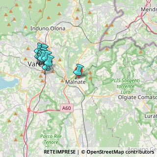 Mappa Via Monte Bianco, 21046 Malnate VA, Italia (4.05083)