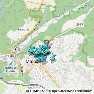 Mappa Via Primo Maggio, 21046 Malnate VA, Italia (0.319)