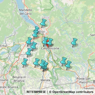 Mappa Via Mazzini angolo Via De Gasperi, 23801 Calolziocorte LC, Italia (7.22375)