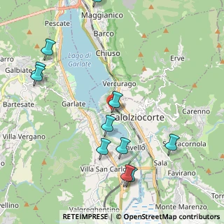 Mappa Via Mazzini angolo Via De Gasperi, 23801 Calolziocorte LC, Italia (2.44545)