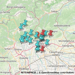 Mappa Via Abate Ponzio di Cluny, 36061 Bassano del Grappa VI, Italia (10.3275)