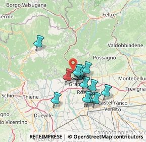 Mappa Via Abate Ponzio di Cluny, 36061 Bassano del Grappa VI, Italia (11.17643)