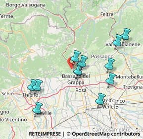 Mappa Via Abate Ponzio di Cluny, 36061 Bassano del Grappa VI, Italia (14.96083)