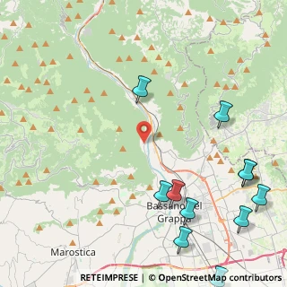 Mappa Via Abate Ponzio di Cluny, 36061 Bassano del Grappa VI, Italia (6.29583)