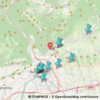 Mappa Via Farronati, 36060 Romano D'ezzelino VI, Italia (4.06)