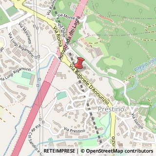 Mappa Via Gabriele D'Annunzio,  70, 22100 Como, Como (Lombardia)
