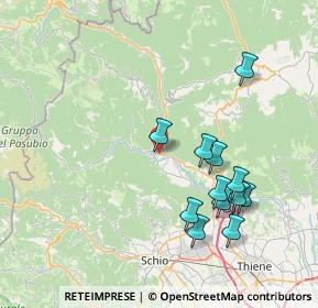 Mappa Via Stazione, 36011 Arsiero VI, Italia (7.74167)