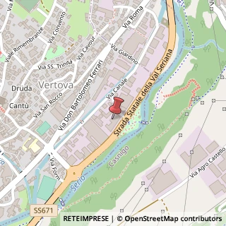 Mappa Via Canale, 74, 24029 Vertova, Bergamo (Lombardia)