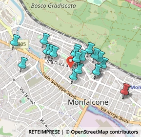 Mappa Via del Rosario, 34074 Monfalcone GO, Italia (0.3745)