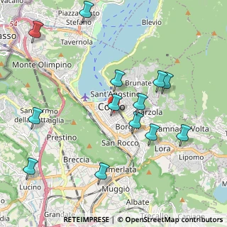 Mappa Via Del Pero Adamo, 22100 Como CO, Italia (2.21846)