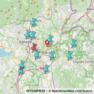 Mappa Via Baraggia, 21046 Malnate VA, Italia (4.0075)