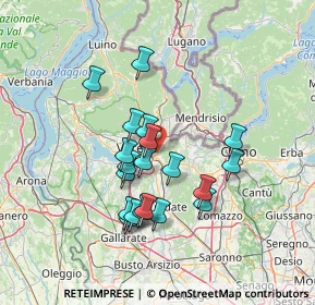 Mappa Via Baraggia, 21046 Malnate VA, Italia (12.013)