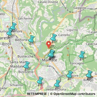 Mappa Via Baraggia, 21046 Malnate VA, Italia (2.67714)
