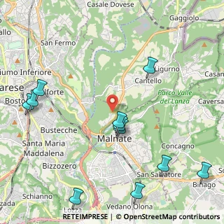 Mappa Via Baraggia, 21046 Malnate VA, Italia (2.64818)