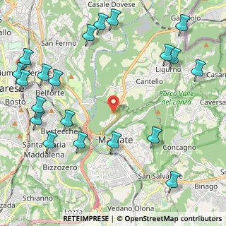 Mappa Via Baraggia, 21046 Malnate VA, Italia (2.894)